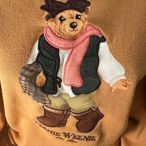 Vintage Rare 90s/Y2K Teenie Weenie Bear Sweatshirt Jumper Size Medium - Picture 2 of 7
